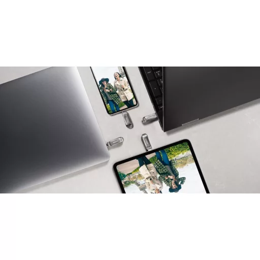 SanDisk Ultra Dual Drive Luxe USB flash meghajtó 32 GB USB Type-A / USB Type-C 3.2 Gen 1 (3.1 Gen 1) Rozsdamentes acél