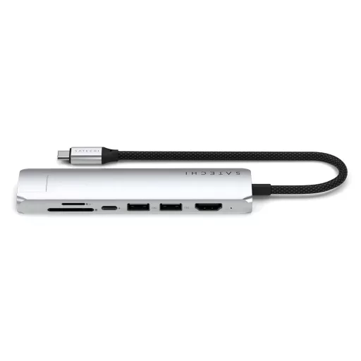 Satechi ST-P7SS hálózati csatlakozó USB C-típus 10000 Mbit/s Ezüst