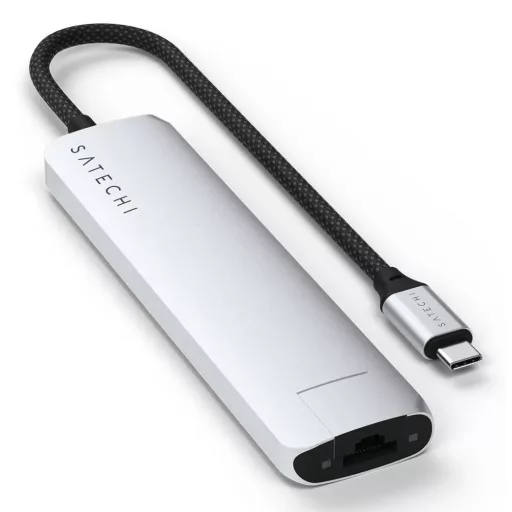 Satechi ST-P7SS hálózati csatlakozó USB C-típus 10000 Mbit/s Ezüst