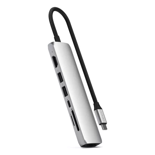 Satechi ST-P7SS hálózati csatlakozó USB C-típus 10000 Mbit/s Ezüst
