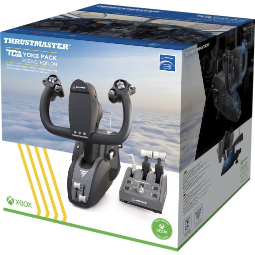 Thrustmaster TCA Yoke Pack Boeing Edition Fekete, Szürke USB Fightstick PC, Xbox, Xbox One, Xbox One S, Xbox One X, Xbox Series S, Xbox Series X