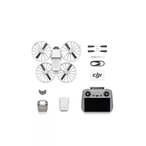 DJI Flip 4 rotorok Quadcopter 48 MP 3840 x 2160 pixelek 3110 mAh Fekete, Fehér