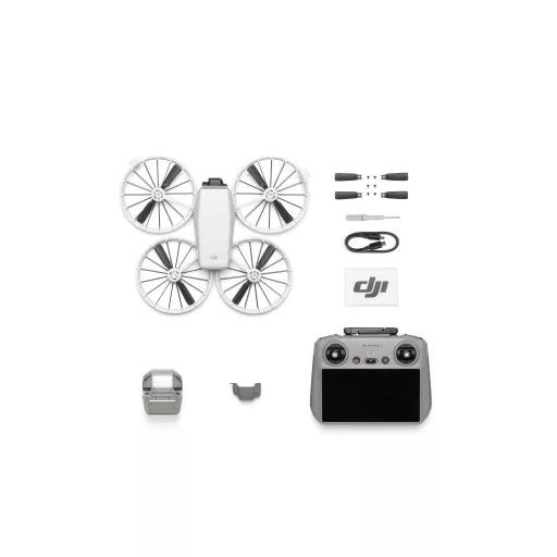 DJI Flip 4 rotorok Quadcopter 48 MP 3840 x 2160 pixelek 3110 mAh Fekete, Fehér
