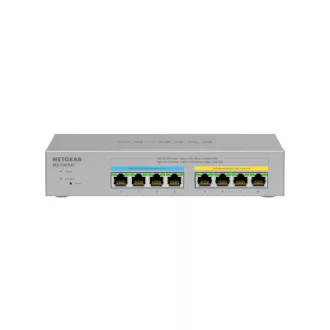   NETGEAR MS108TUP Beállítást nem igénylő (unmanaged) L2 2.5G Ethernet (100/1000/2500) Ethernet-áramellátás (PoE) támogatása Szürke