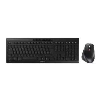   CHERRY JD-8550DE-2 billentyűzet Egér mellékelve Otthoni/irodai Vezeték nélküli RF QWERTZ Német Fekete