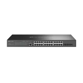   TP-Link Omada SG3428MP hálózati kapcsoló Vezérelt L2+ Gigabit Ethernet (10/100/1000) Ethernet-áramellátás (PoE) támogatása 1U Fekete