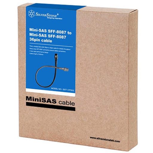 Silverstone CPS02 0,5 M Fekete