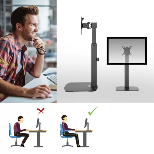 ACT AC8331 asztali TV konzol 81,3 cm (32") Fekete