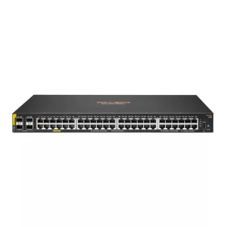   HPE Aruba Networking CX 6100 48G Class4 PoE 4SFP+ 370W Switch Vezérelt L3 Gigabit Ethernet (10/100/1000) Ethernet-áramellátás (PoE) támogatása 1U Fekete