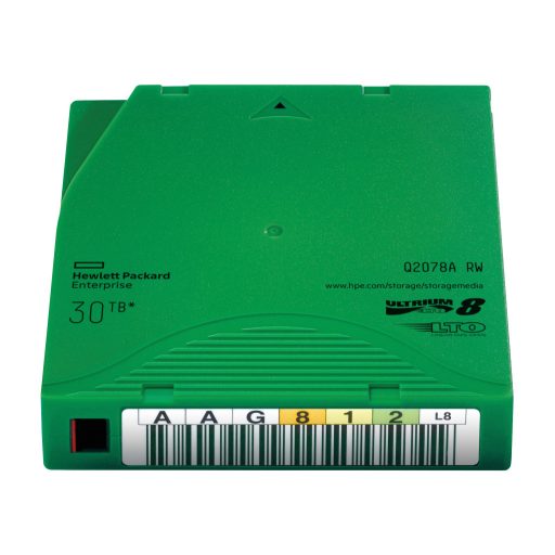 HPE LTO-8 Ultrium 30TB RW Data Cartridge Üres adatszalag 12 TB 1,26 cm