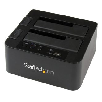   StarTech.com SDOCK2U33RE duplikátor HDD/SSD másoló Fekete 1 másolatok
