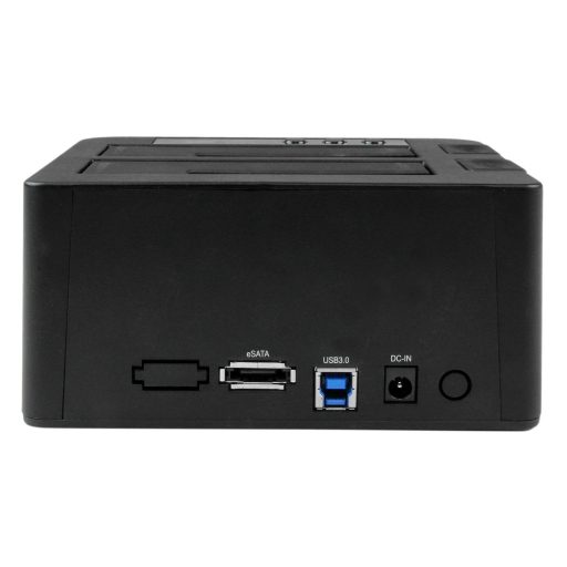 StarTech.com SDOCK2U33RE duplikátor HDD/SSD másoló Fekete 1 másolatok