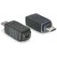 DeLOCK Adapter USB micro-B male to mini USB 5-pin mini USB 5p Fekete