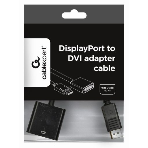 Gembird A-DPM-DVIF-002 video átalakító kábel 0,1 M DisplayPort DVI Fekete