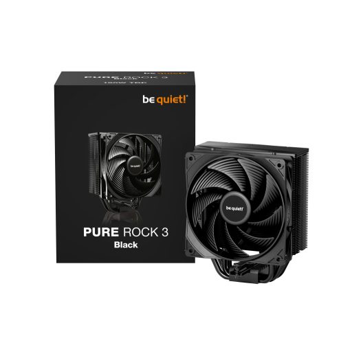 be quiet! Pure Rock 3 Black Processzor Hűtő 12 cm Fekete 1 db