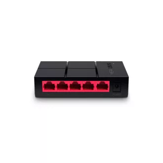   Mercusys MS105G hálózati kapcsoló Beállítást nem igénylő (unmanaged) Gigabit Ethernet (10/100/1000) Fekete