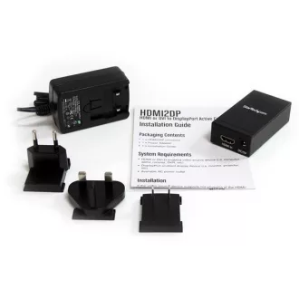   StarTech.com HDMI2DP videó konverter Aktív video átalakító 1920 x 1200 pixelek