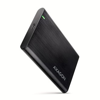   Axagon EE25-A6C tárolóegység burkolat HDD/SSD ház Fekete 2.5"