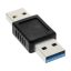 InLine 35300T csatlakozó átlakító USB 3.0 A male USB A Kék