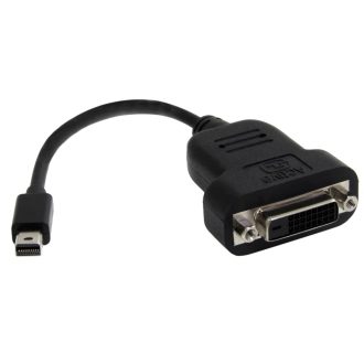   StarTech.com MDP2DVIS video átalakító kábel 0,12 M Mini DisplayPort DVI-D Fekete