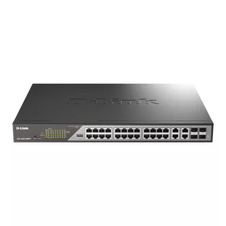   D-Link DSS-200G-28MPP hálózati kapcsoló Vezérelt L2 Gigabit Ethernet (10/100/1000) Ethernet-áramellátás (PoE) támogatása 1U Szürke