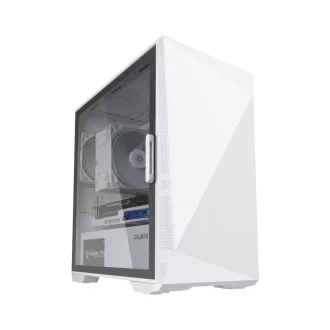   Zalman Z1 Iceberg White - mATX Mid Tower PC Case/Pre-installed fan 2 x 120mm in Mini Tower Fehér