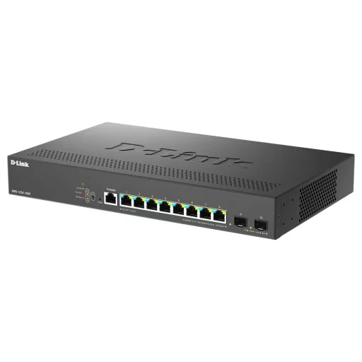 D-Link DMS-1250-10SP/E hálózati kapcsoló Vezérelt 2.5G Ethernet (100/1000/2500) Ethernet-áramellátás (PoE) támogatása Fekete