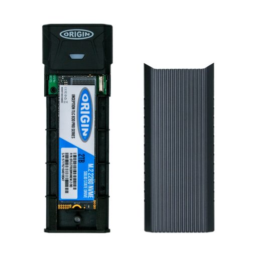 Origin Storage OS-EUCM2/NVME-SATA külső SSD meghajtó 512 GB USB Type-A / USB Type-C 3.2 Gen 1 (3.1 Gen 1) Fekete