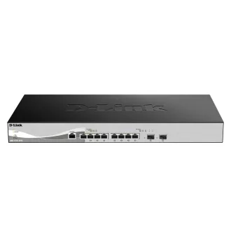   D-Link DXS-1210-10TS hálózati kapcsoló Vezérelt L2/L3 10G Ethernet (100/1000/10000) 1U Fekete, Ezüst