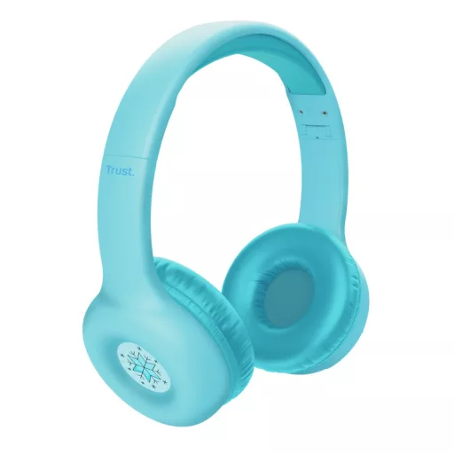 Trust Nouna Headset Vezetékes és vezeték nélküli Fejpánt Hívás/zene USB C-típus Bluetooth Kék