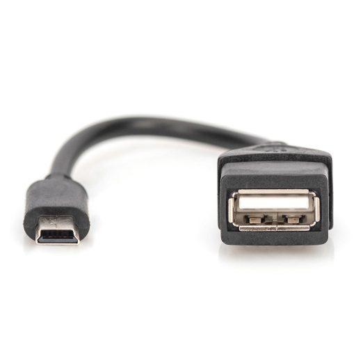 Digitus AK-300310-002-S USB kábel USB 2.0 0,2 M Mini-USB B USB A Fekete