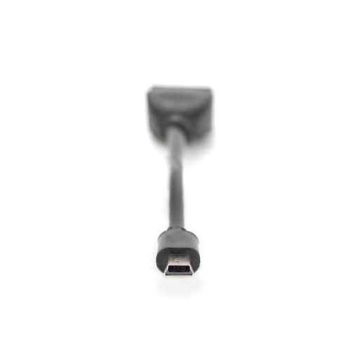 Digitus AK-300310-002-S USB kábel USB 2.0 0,2 M Mini-USB B USB A Fekete