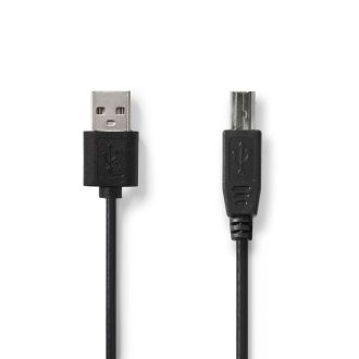   Nedis CCGL60101BK30 USB kábel USB 2.0 3 M USB A USB B Fekete