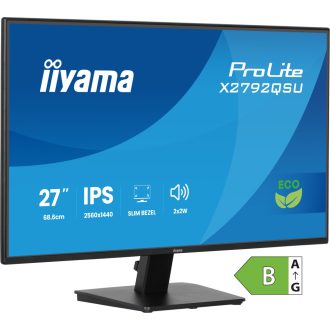   iiyama ProLite X2792QSU-B1 68,6 cm (27") 2560 x 1440 pixelek Quad HD LED Fekete