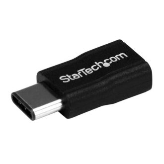   StarTech.com USB2CUBADP csatlakozó átlakító USB 2.0 Type-C USB 2.0 Micro-B Fekete