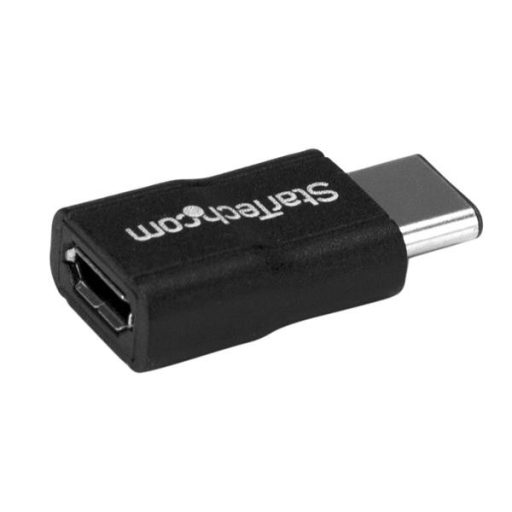 StarTech.com USB2CUBADP csatlakozó átlakító USB 2.0 Type-C USB 2.0 Micro-B Fekete