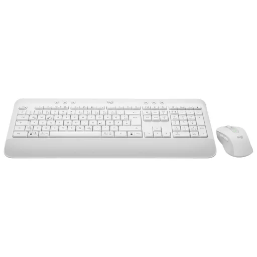 Logitech 920-011022 billentyűzet Egér mellékelve Irodai Bluetooth QWERTZ Német Fehér