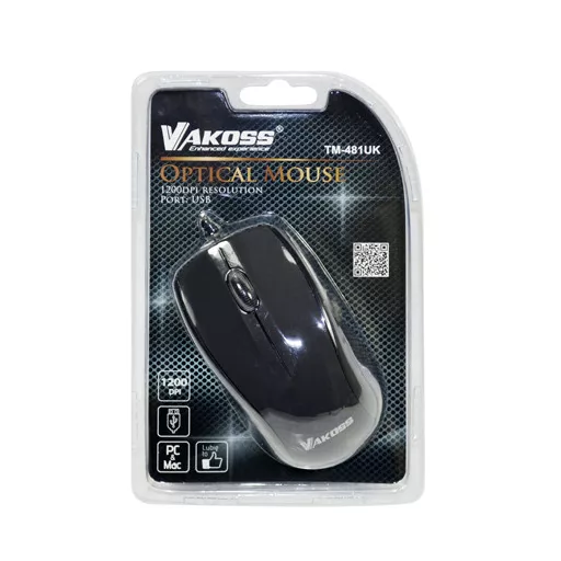 Vakoss TM-481UK egér USB A típus Optikai 1200 DPI