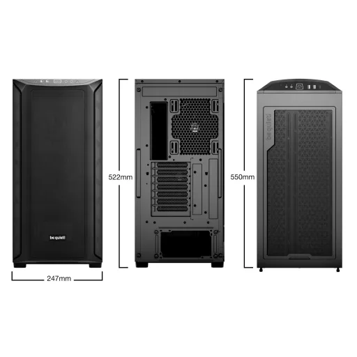 be quiet! Shadow Base 800 Black Midi Tower Fekete