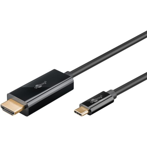 Goobay 75696 video átalakító kábel 1 M USB C-típus HDMI Fekete
