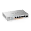 Zyxel XMG-105HP Beállítást nem igénylő (unmanaged) 2.5G Ethernet (100/1000/2500) Ethernet-áramellátás (PoE) támogatása Ezüst