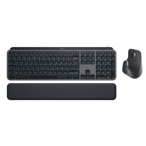 Logitech Master MX Keys Combo for Bussiness billentyűzet Egér mellékelve Irodai RF vezeték nélküli + Bluetooth QWERTY Nemzetközi amerikai Grafit