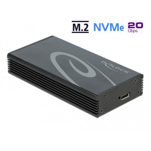 DeLOCK 42000 tárolóegység burkolat Fekete M.2