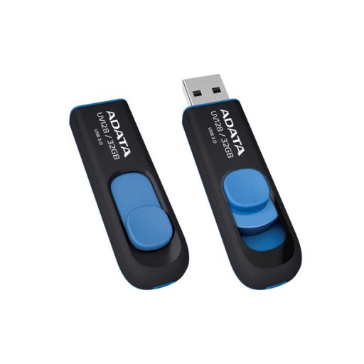 ADATA DashDrive UV128 128GB USB flash meghajtó USB A típus 3.2 Gen 1 (3.1 Gen 1) Fekete, Kék