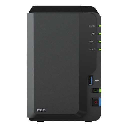 Synology DiskStation DS223 tárolószerver NAS Asztali Realtek RTD1619B 2 GB DDR4 0 TB