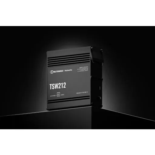 Teltonika TSW212 Vezérelt L2 Gigabit Ethernet (10/100/1000) Fekete