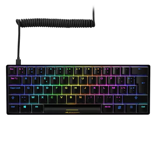 Sharkoon SGK50 S4 billentyűzet Játék USB AZERTY Francia Fekete