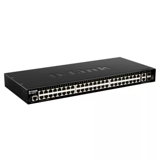   D-Link DGS-1520-52/E hálózati kapcsoló Vezérelt L3 10G Ethernet (100/1000/10000) 1U Fekete