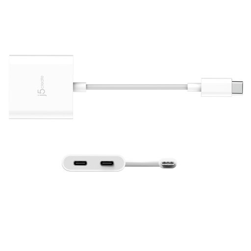 j5create JCA164 0,1 M USB C-típus Fehér