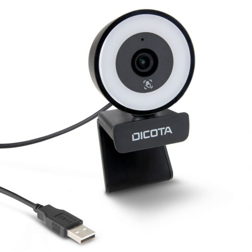 DICOTA D32066 webkamera 5 MP 2592 x 1944 pixelek USB 2.0 Fekete